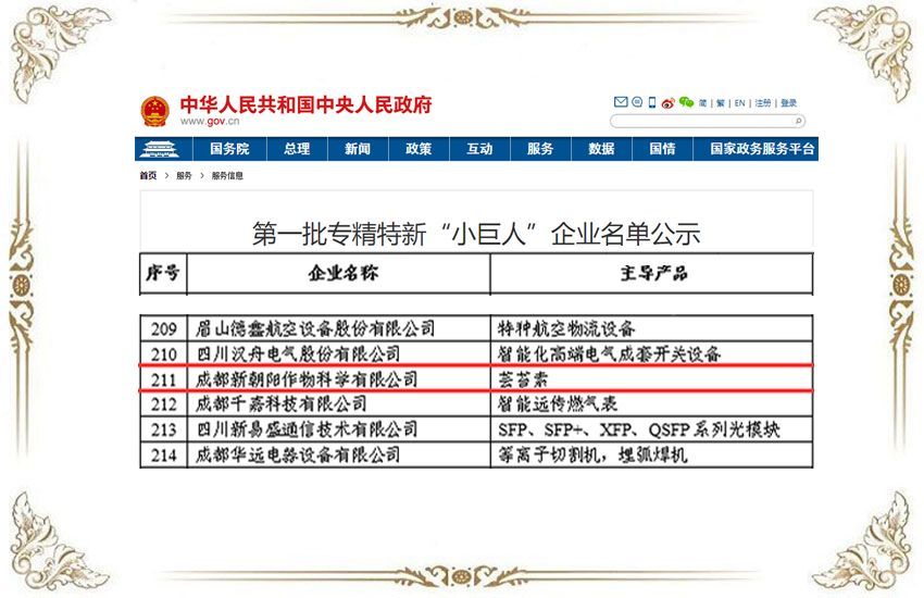 第一批專精特新“小巨人”企業